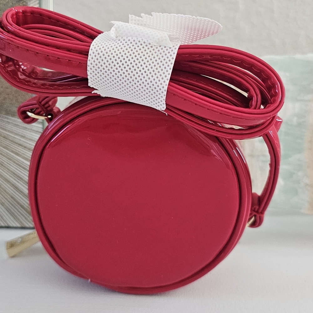 NWOT Marc Jacobs Red Mini 4" Patent Leather Canteen Crossbody - Picture 4 of 5
